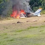 Avioneta se precipita en Dajabón; piloto y copiloto resultan heridos