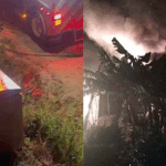 Incendio afecta al menos siete viviendas en Jarabacoa; investigan origen del siniestro